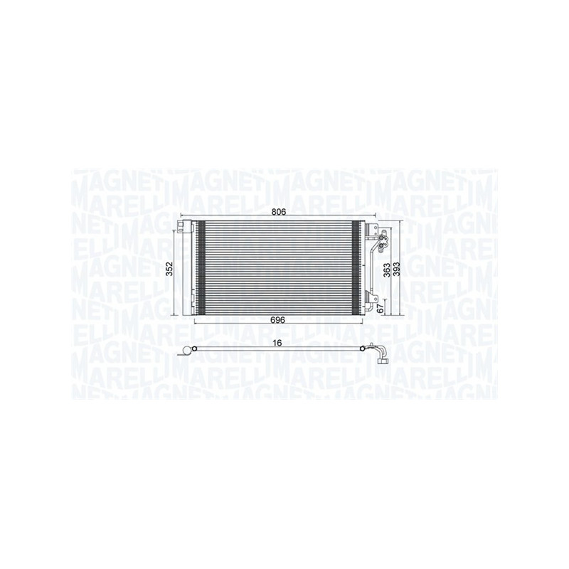 MAGNETI MARELLI 350203962000 Condensador de aire acondicionado