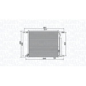 MAGNETI MARELLI 350203966000 Air conditioning condenser