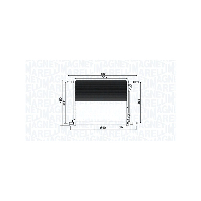 MAGNETI MARELLI 350203966000 Condensatore climatizzatore