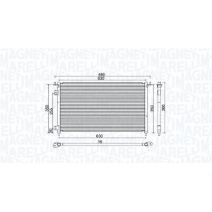 MAGNETI MARELLI 350203970000 Skraplacz klimatyzacji