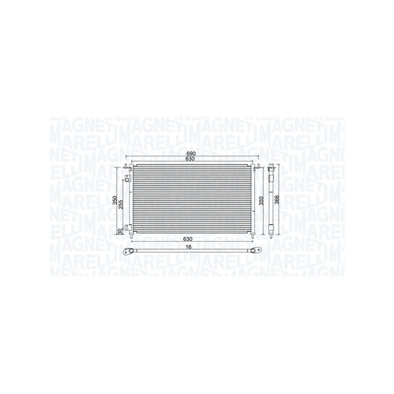 MAGNETI MARELLI 350203970000 Condensatore climatizzatore