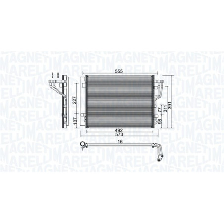 MAGNETI MARELLI 350203976000 Condensatore climatizzatore
