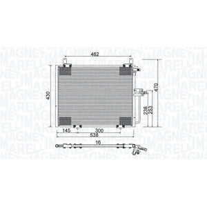 MAGNETI MARELLI 350203988000 Klimakondensator