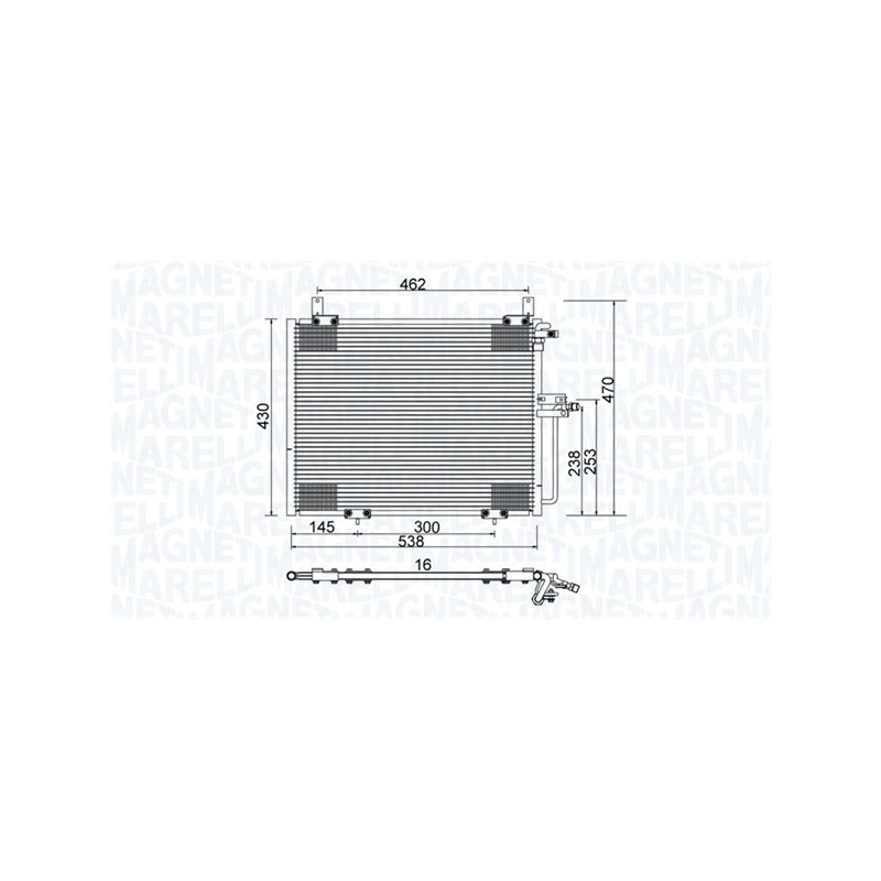 MAGNETI MARELLI 350203988000 Skraplacz klimatyzacji