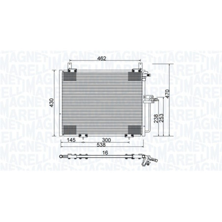 MAGNETI MARELLI 350203988000 Condensador de aire acondicionado