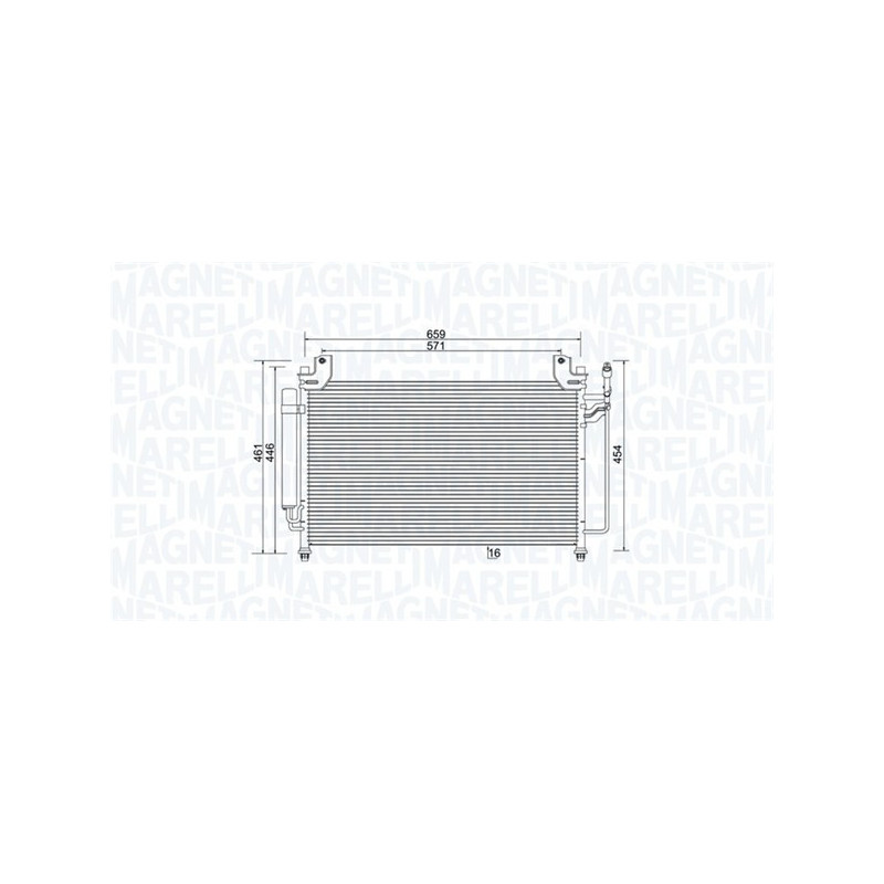MAGNETI MARELLI 350203990000 Condensatore climatizzatore