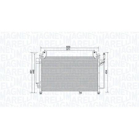MAGNETI MARELLI 350203990000 Air conditioning condenser