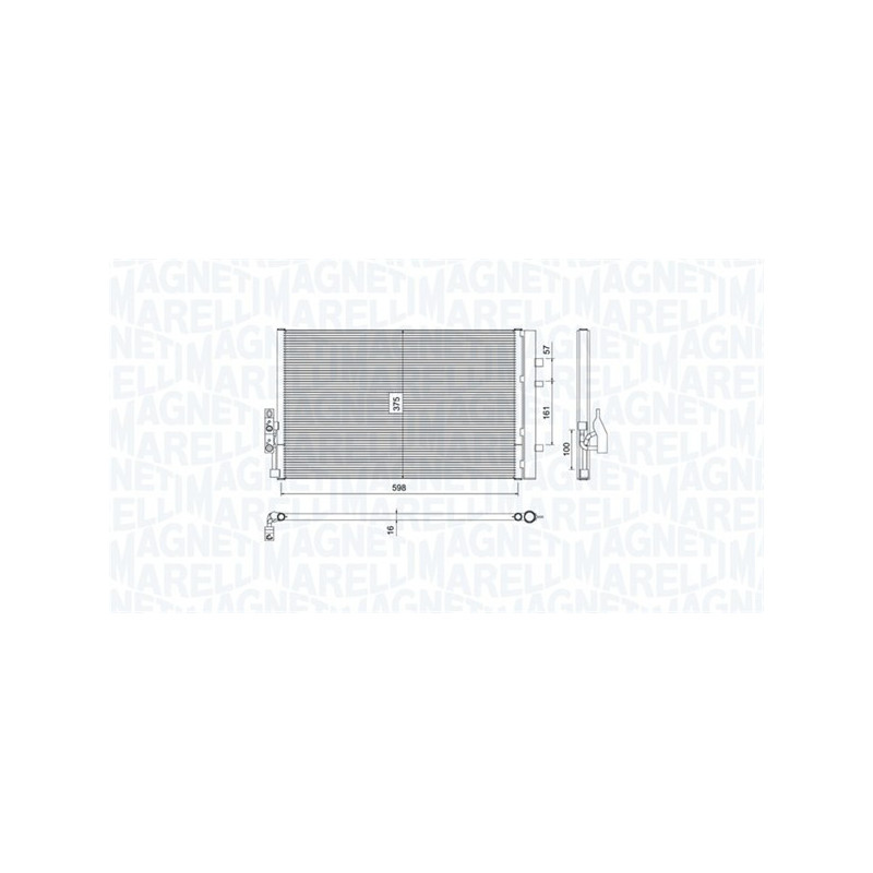 MAGNETI MARELLI 350203788000 Skraplacz klimatyzacji