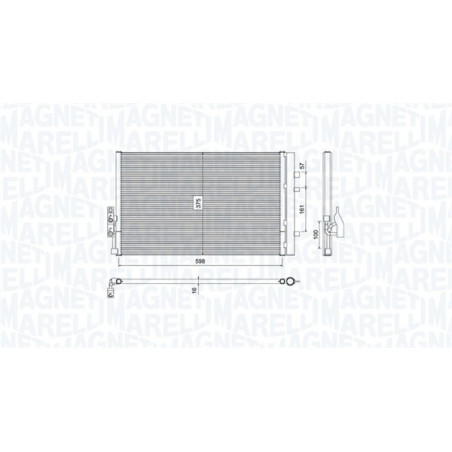 MAGNETI MARELLI 350203788000 Air conditioning condenser