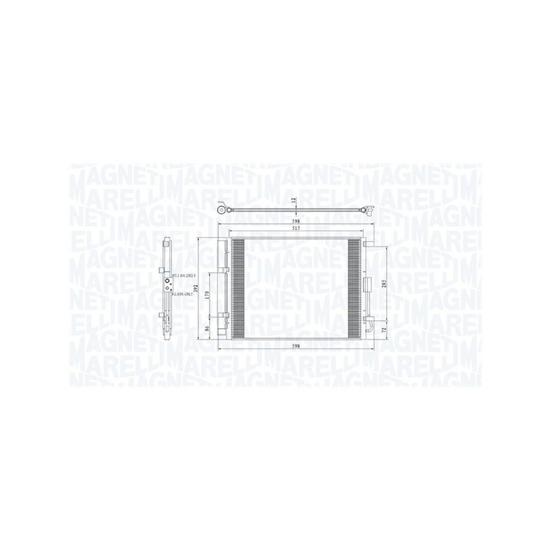 MAGNETI MARELLI 350203809000 Air conditioning condenser