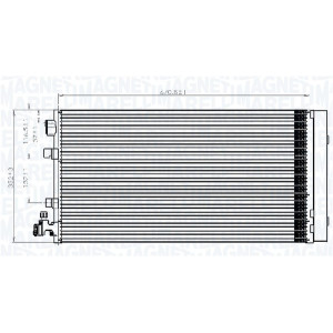MAGNETI MARELLI 350203826000 Condensador de aire acondicionado