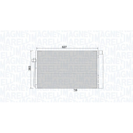 MAGNETI MARELLI 350203899000 Condensador de aire acondicionado