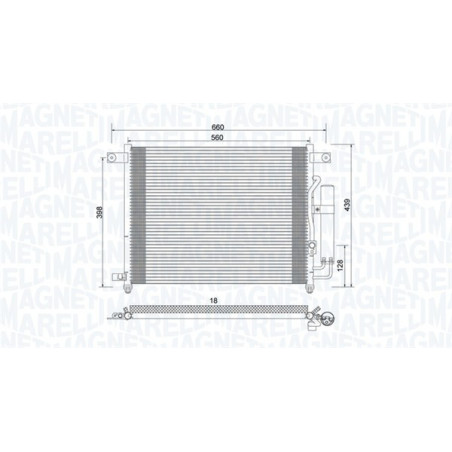 MAGNETI MARELLI 350203943000 Skraplacz klimatyzacji