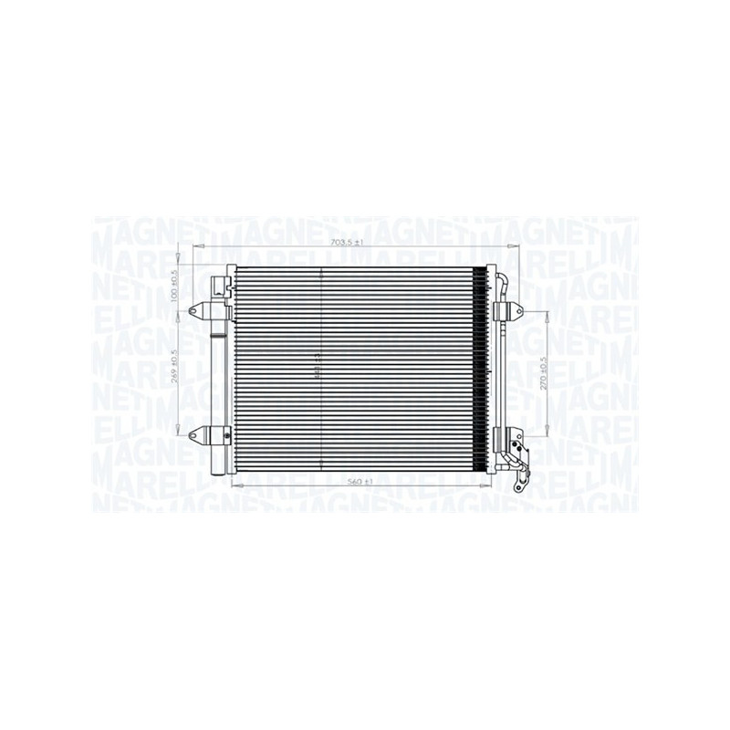 MAGNETI MARELLI 350203833000 Air conditioning condenser