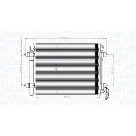 MAGNETI MARELLI 350203833000 Air conditioning condenser