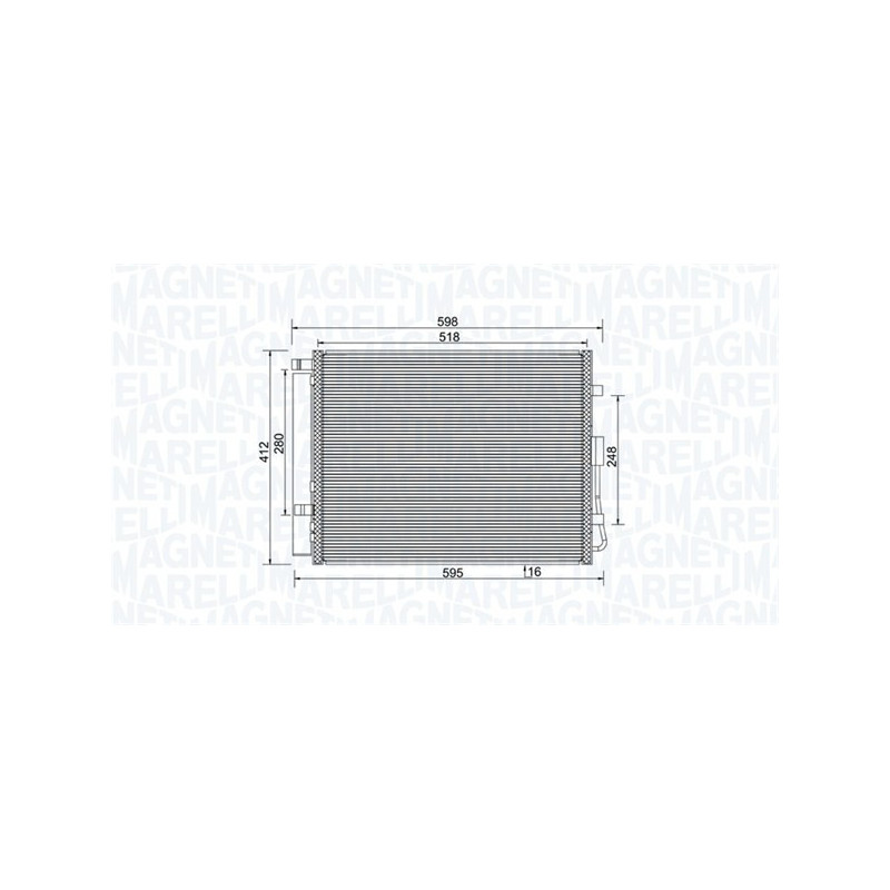 MAGNETI MARELLI 350203984000 Condensatore climatizzatore