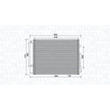 MAGNETI MARELLI 350203984000 Skraplacz klimatyzacji