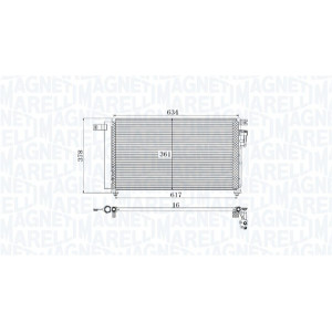MAGNETI MARELLI 350203961000 Air conditioning condenser