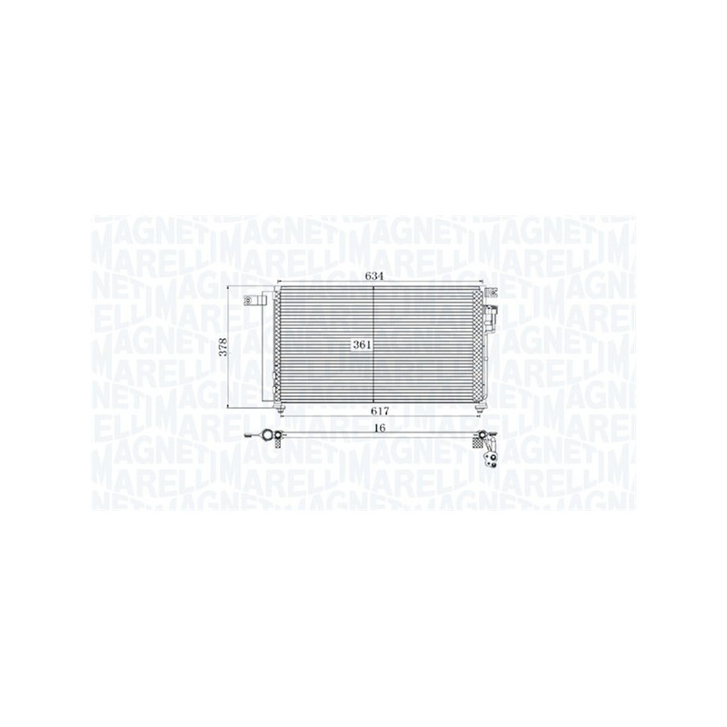 MAGNETI MARELLI 350203961000 Condenseur de climatisation
