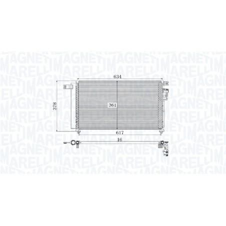 MAGNETI MARELLI 350203961000 Klimakondensator
