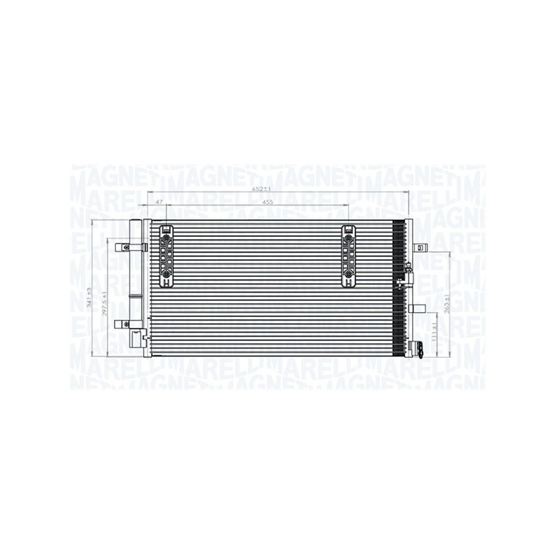 MAGNETI MARELLI 350203827000 Condensador de aire acondicionado