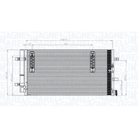 MAGNETI MARELLI 350203827000 Condensatore climatizzatore