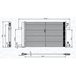 MAGNETI MARELLI 350203760000 Condensador de aire acondicionado