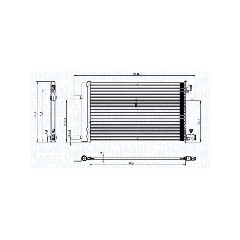 MAGNETI MARELLI 350203760000 Air conditioning condenser