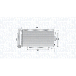 MAGNETI MARELLI 350203998000 Air conditioning condenser
