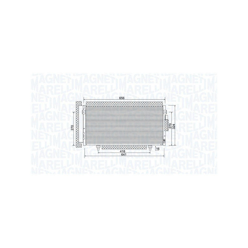 MAGNETI MARELLI 350203998000 Condensador de aire acondicionado