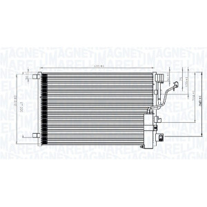 MAGNETI MARELLI 350203841000 Air conditioning condenser