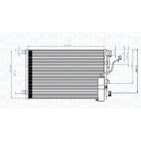MAGNETI MARELLI 350203841000 Skraplacz klimatyzacji