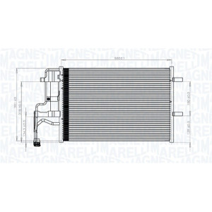 MAGNETI MARELLI 350203844000 Skraplacz klimatyzacji