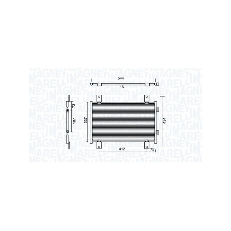 MAGNETI MARELLI 350203895000 Condensatore climatizzatore