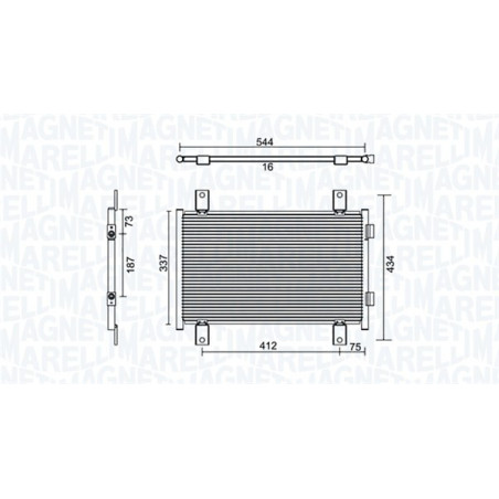 MAGNETI MARELLI 350203895000 Condensatore climatizzatore