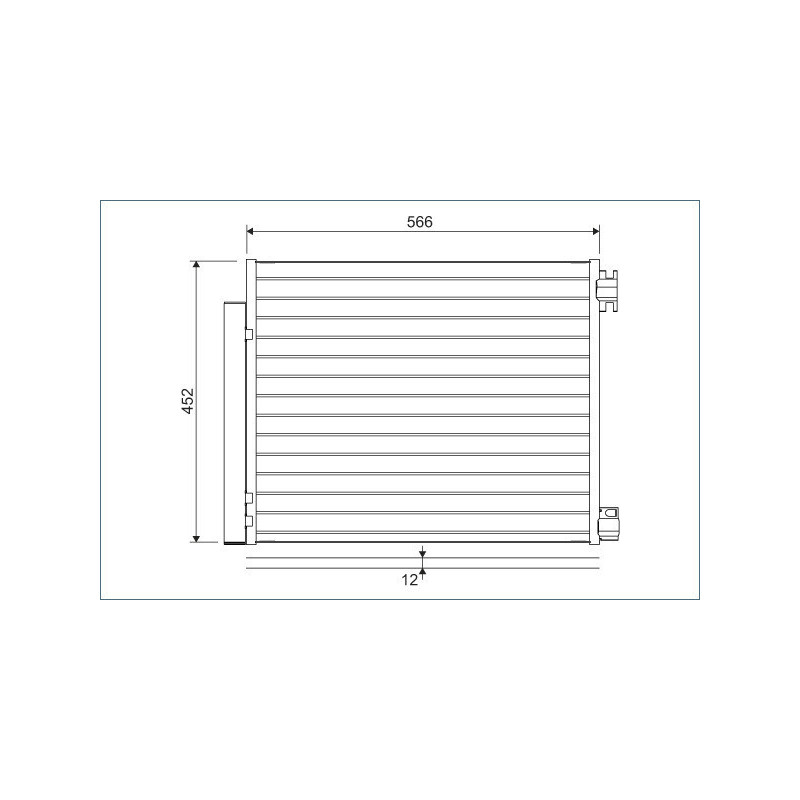 VALEO 822569 Air conditioning condenser