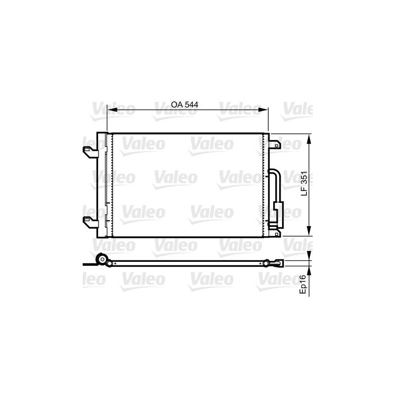 VALEO 814198 Air conditioning condenser