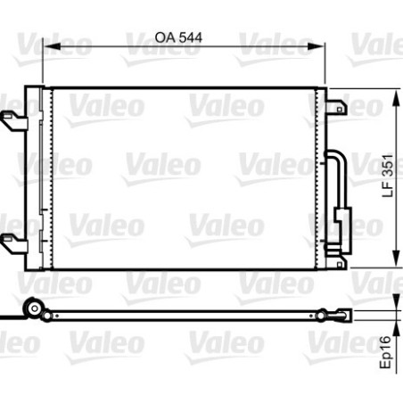 VALEO 814198 Condensador de aire acondicionado