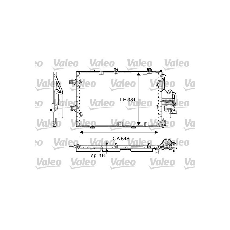 VALEO 817609 Air conditioning condenser