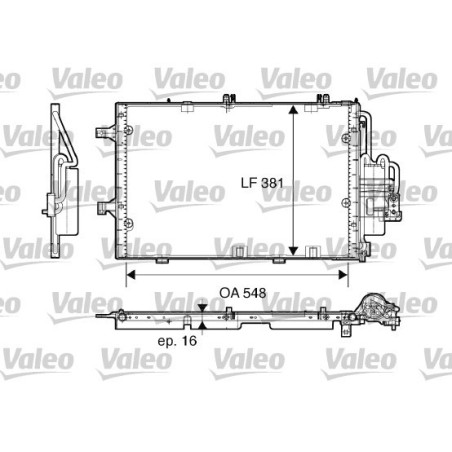 VALEO 817609 Condensador de aire acondicionado