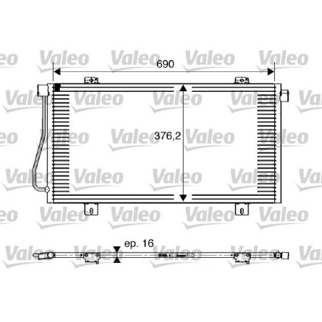 VALEO 817742 Condensador de aire acondicionado