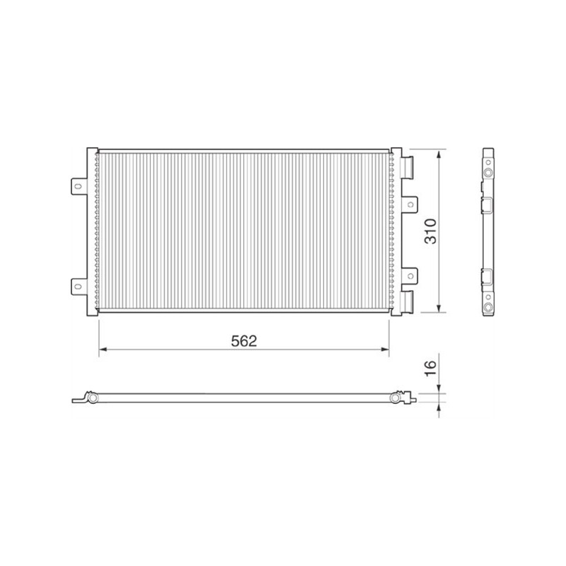 MAGNETI MARELLI 350203147000 Klimakondensator