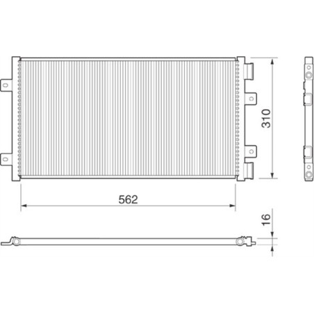 MAGNETI MARELLI 350203147000 Skraplacz klimatyzacji