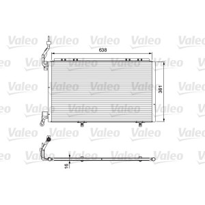 VALEO 814076 Skraplacz klimatyzacji