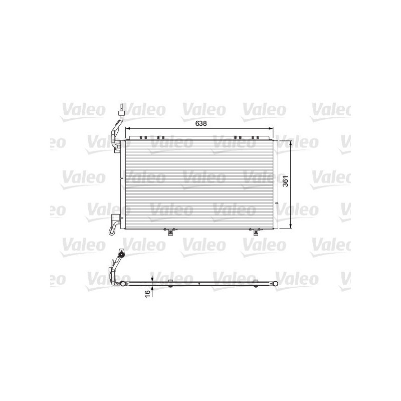 VALEO 814076 Skraplacz klimatyzacji