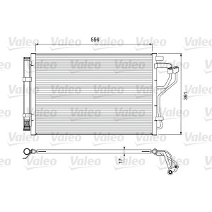 VALEO 814394 Skraplacz klimatyzacji