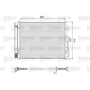 VALEO 814402 Air conditioning condenser