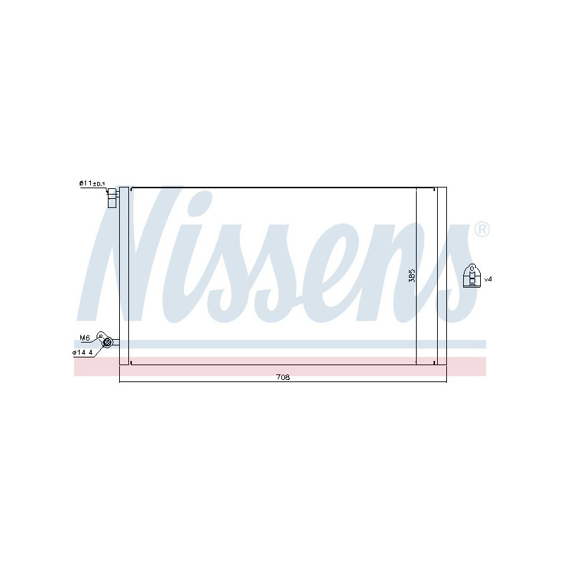 NISSENS 940187 Skraplacz klimatyzacji