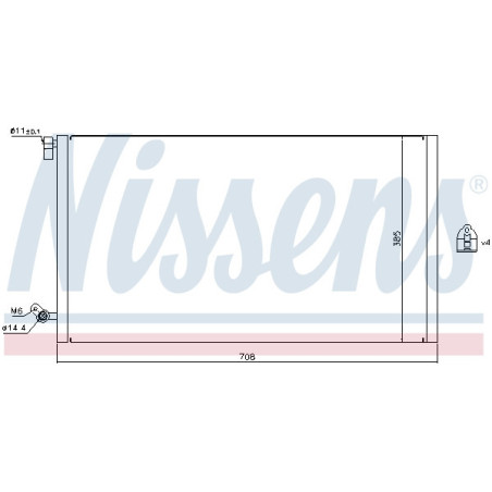 NISSENS 940187 Condensatore climatizzatore