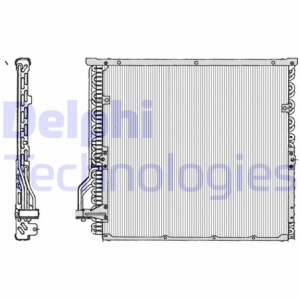DELPHI TSP0225014 Skraplacz klimatyzacji